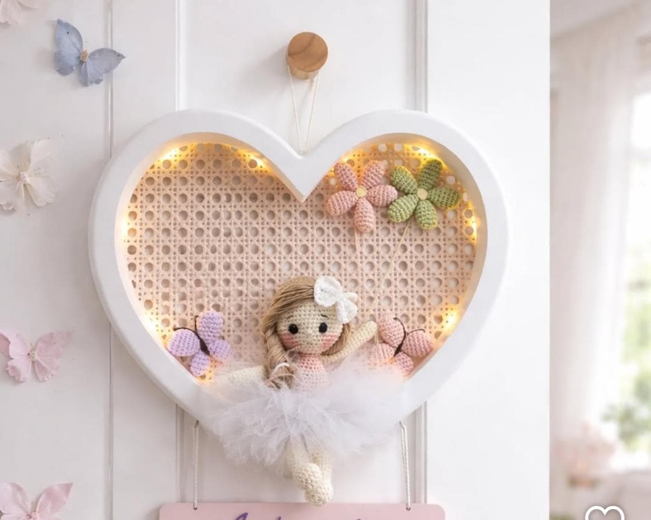 Wings of Joy butterfly nursery frame