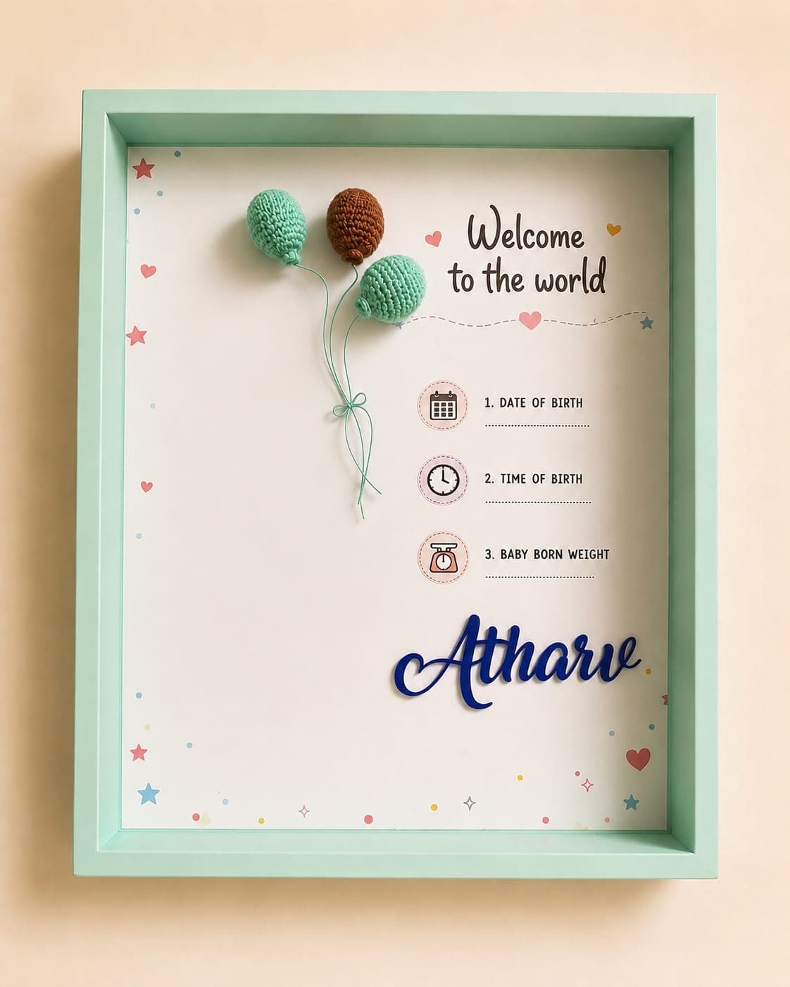 Customized nursery frame example 9